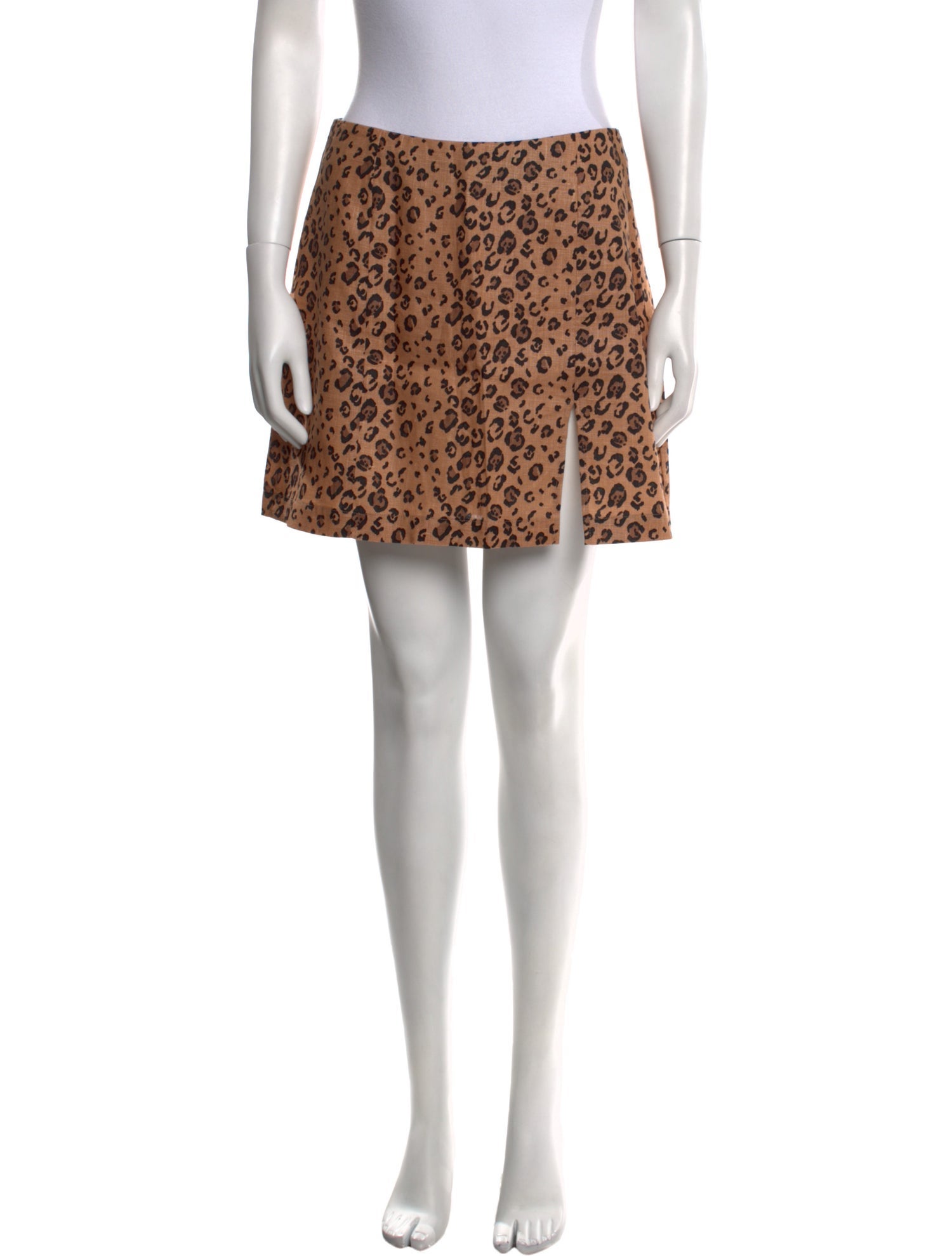 Reformation Linen Mini Skirt