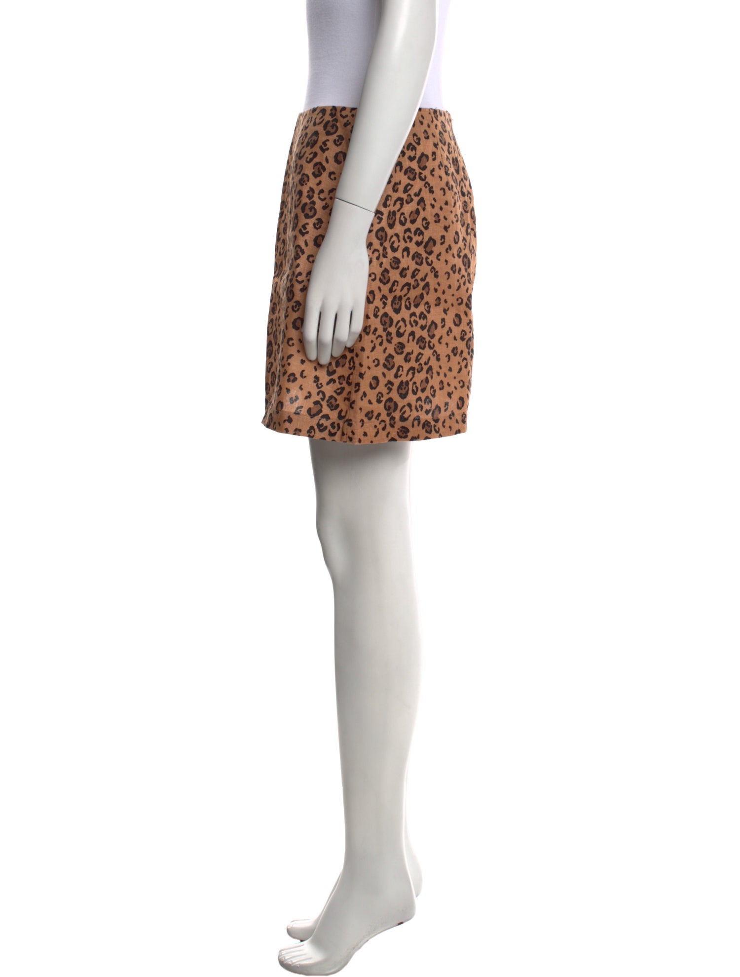 Reformation Linen Mini Skirt