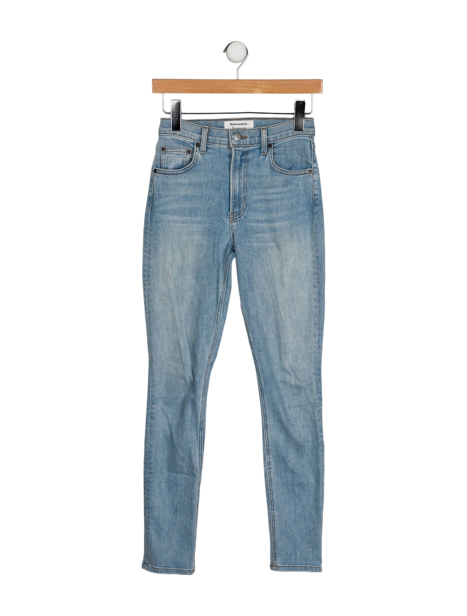 Reformation Mid-Rise Skinny Leg Jeans