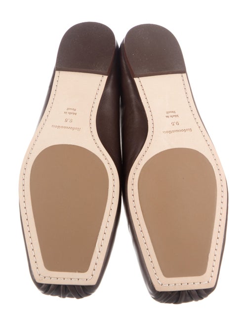 Reformation Leather Ballet Flats