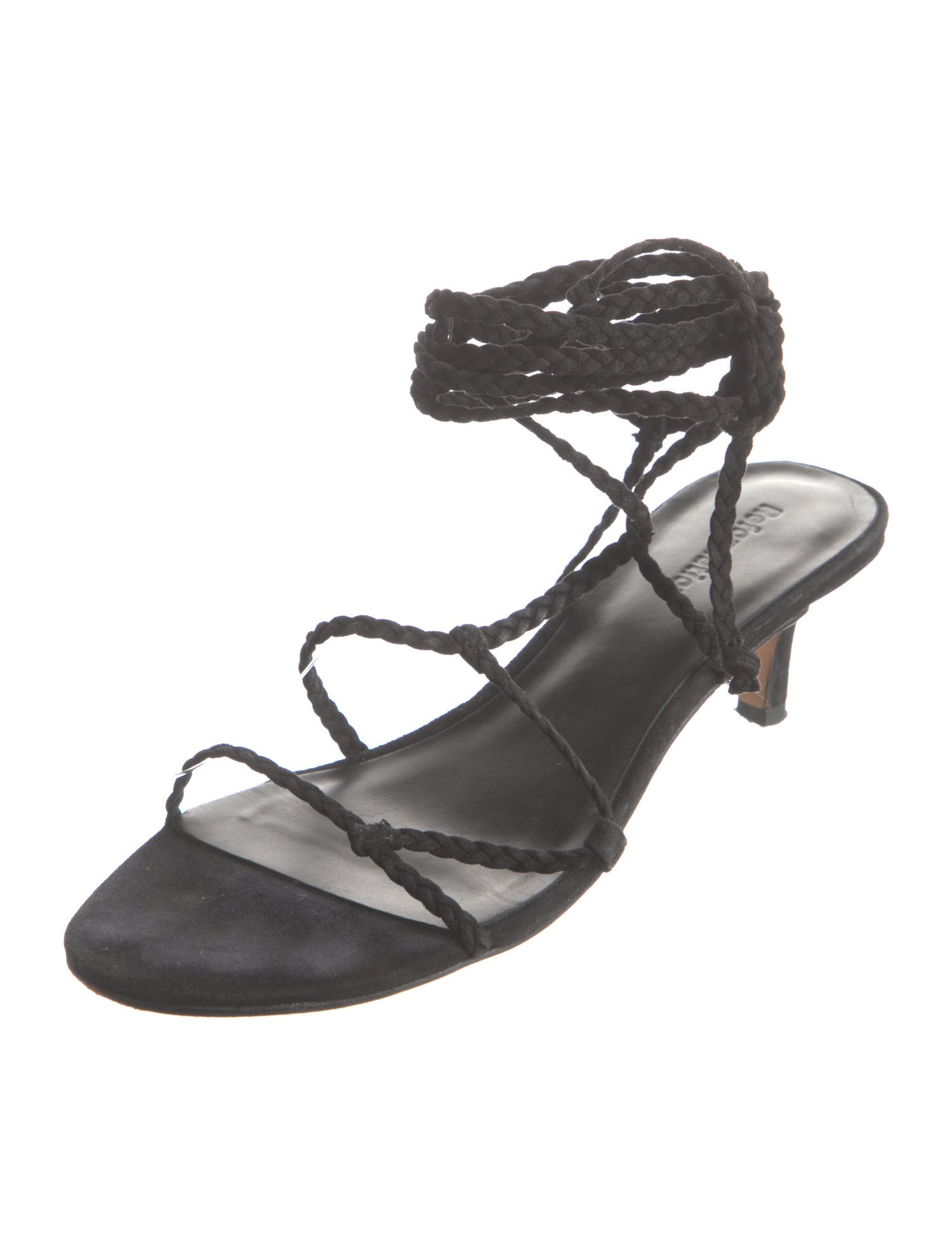 Reformation Suede Braided Accents Gladiator Sandals