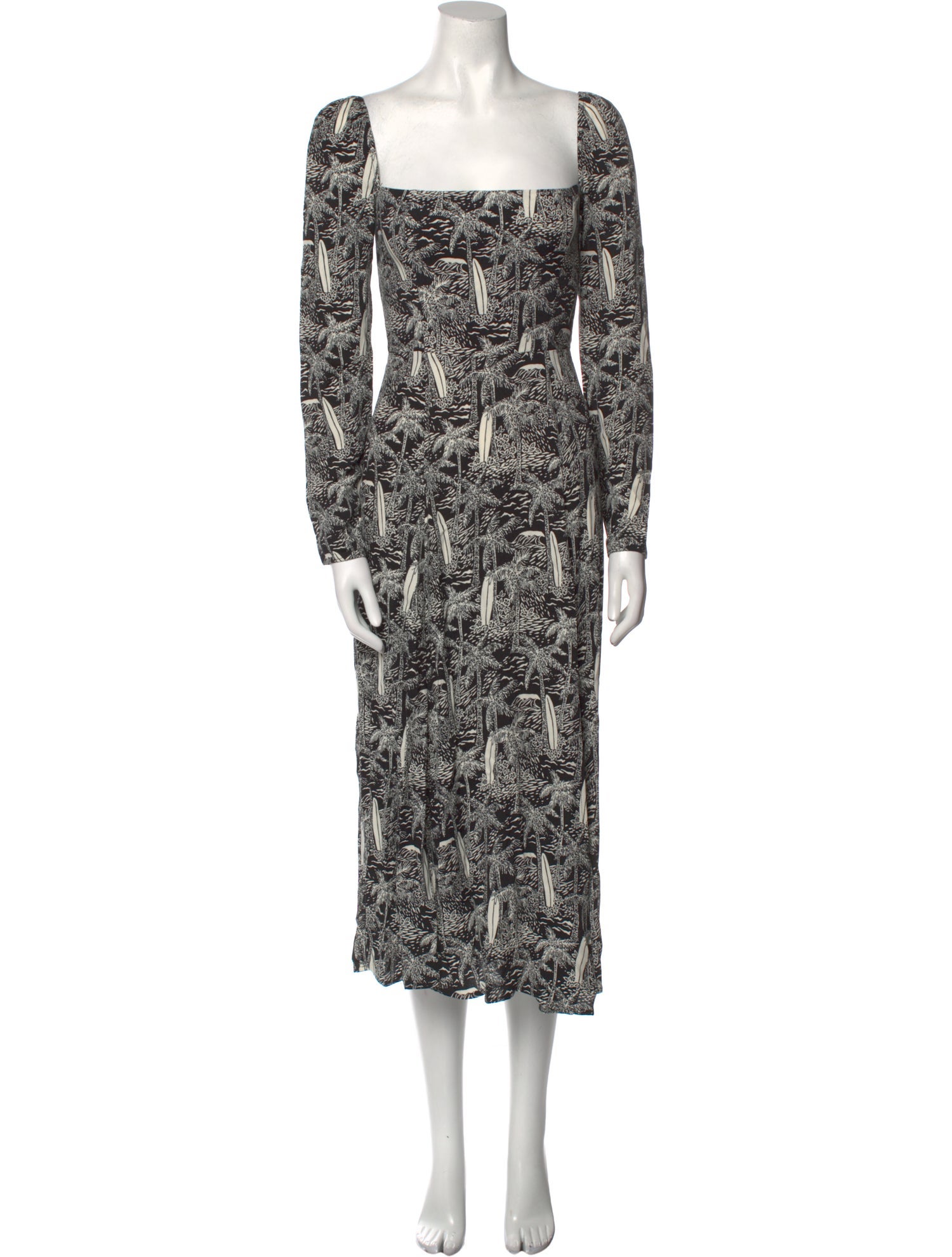 Reformation Printed Long Dress