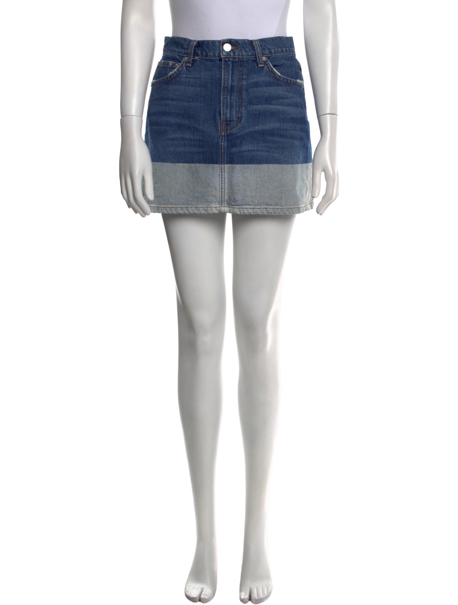 Reformation Distressed Accents Mini Skirt