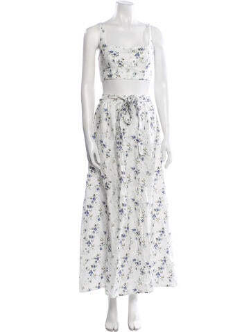 Reformation Suits and Sets Linen Floral Print Skirt Set US 2 | XS