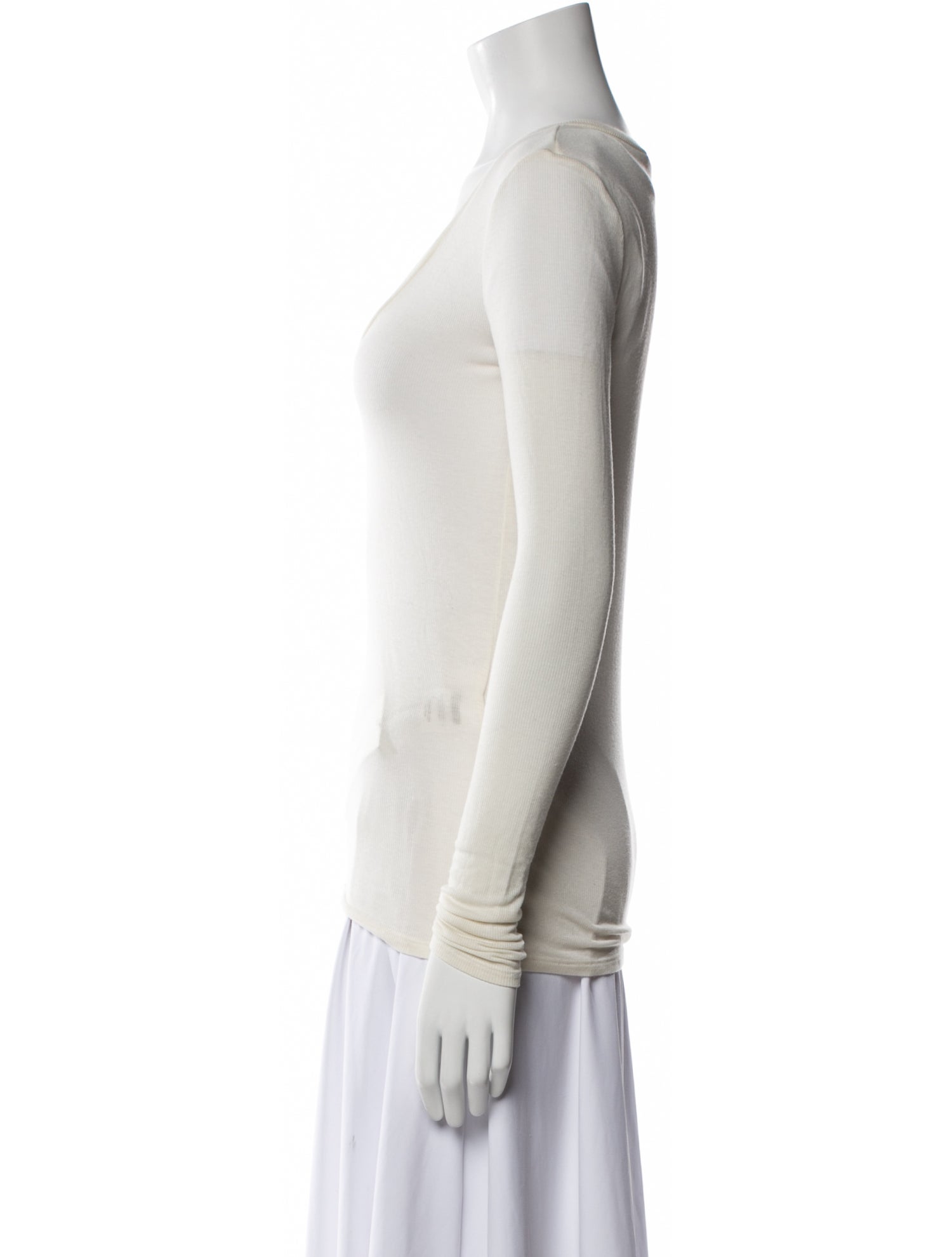 Reformation Cowl Neck Long Sleeve Top