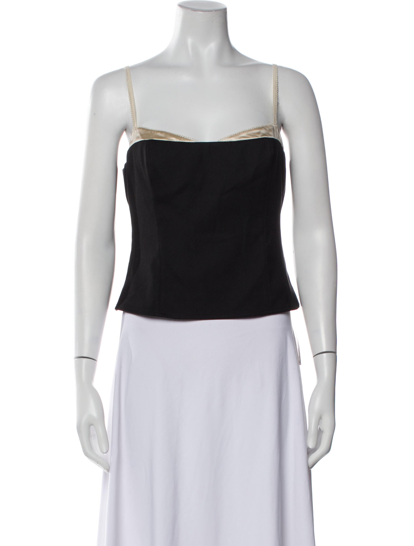 Reformation Square Neckline Sleeveless Crop Top