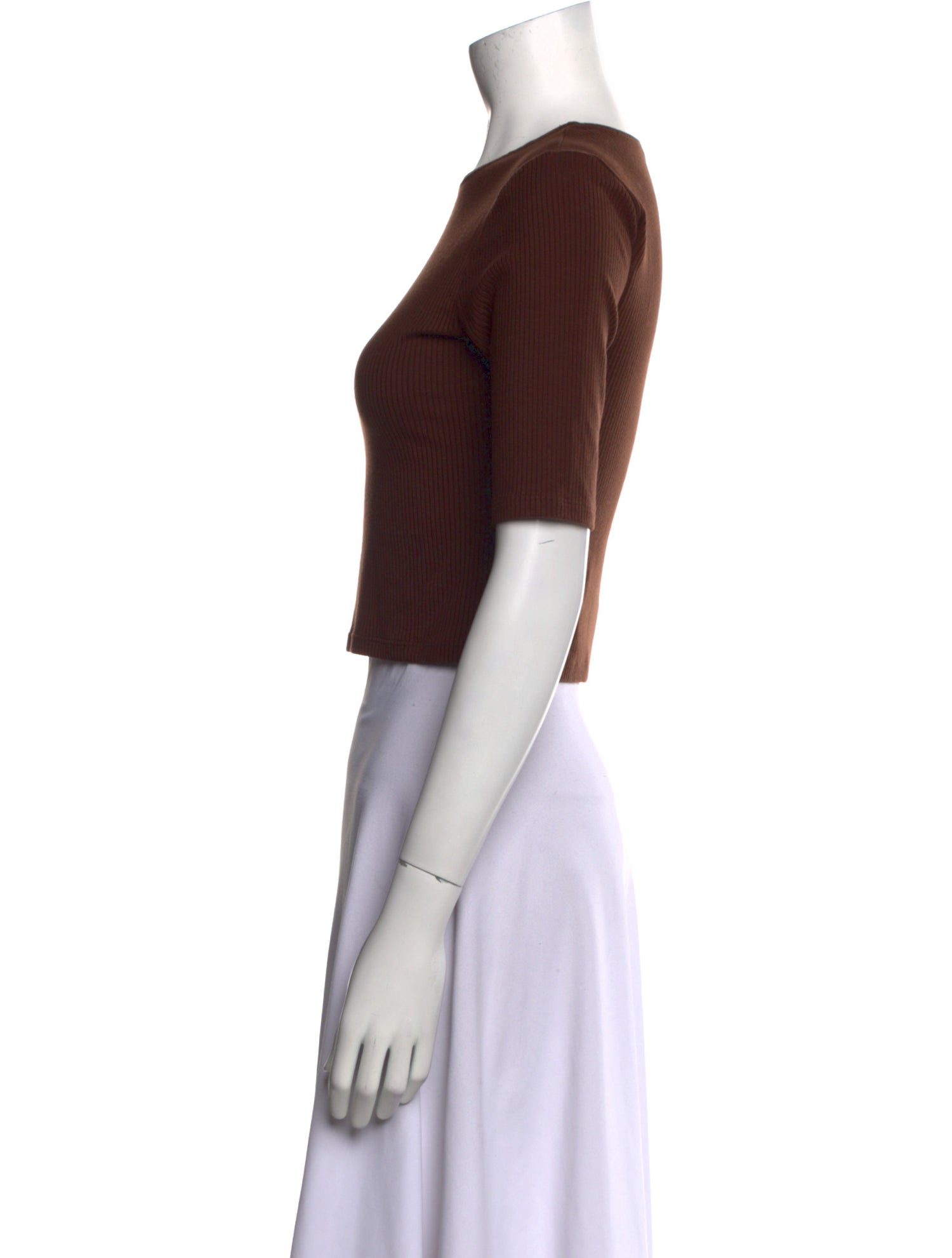 Reformation Crew Neck Short Sleeve Crop Top