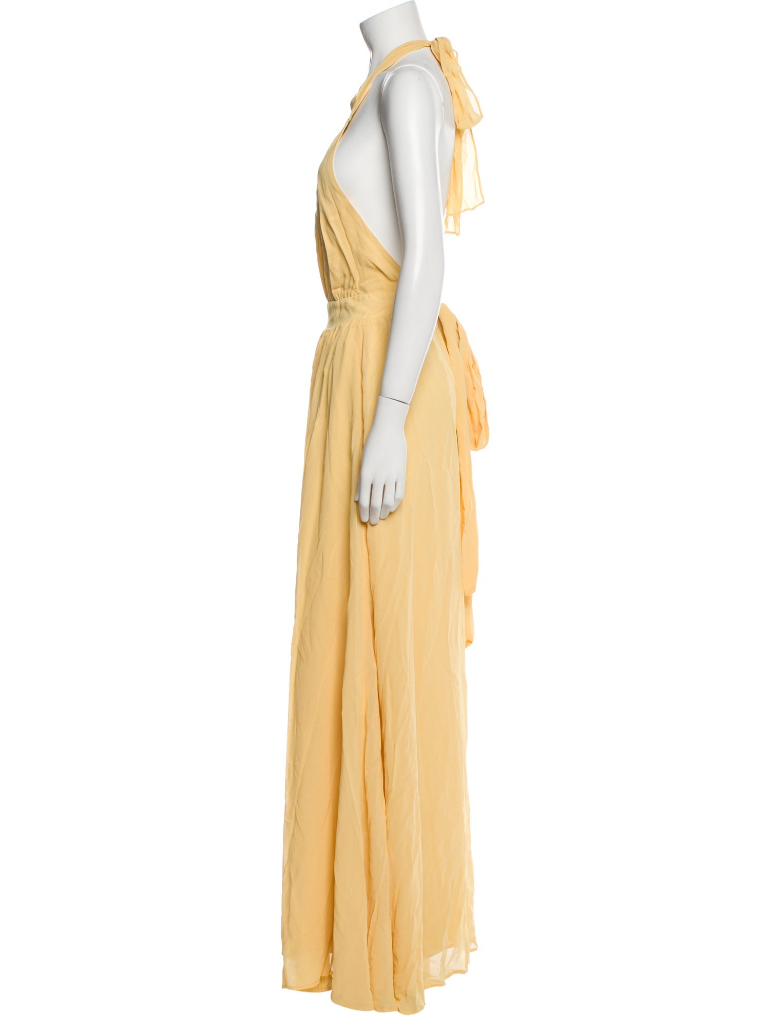 Reformation Halterneck Long Dress w/ Tags