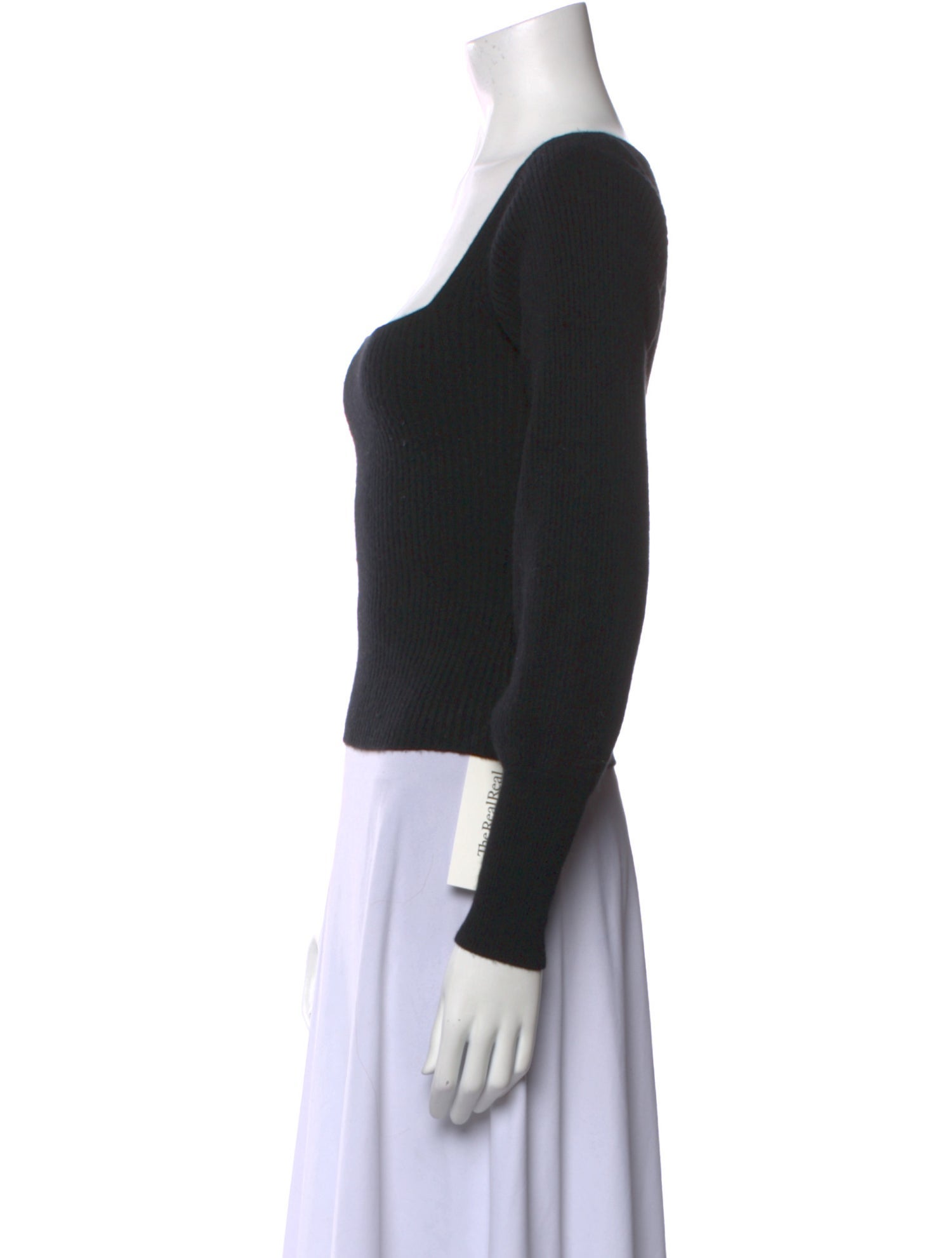 Reformation Cashmere Square Neckline Crop Top