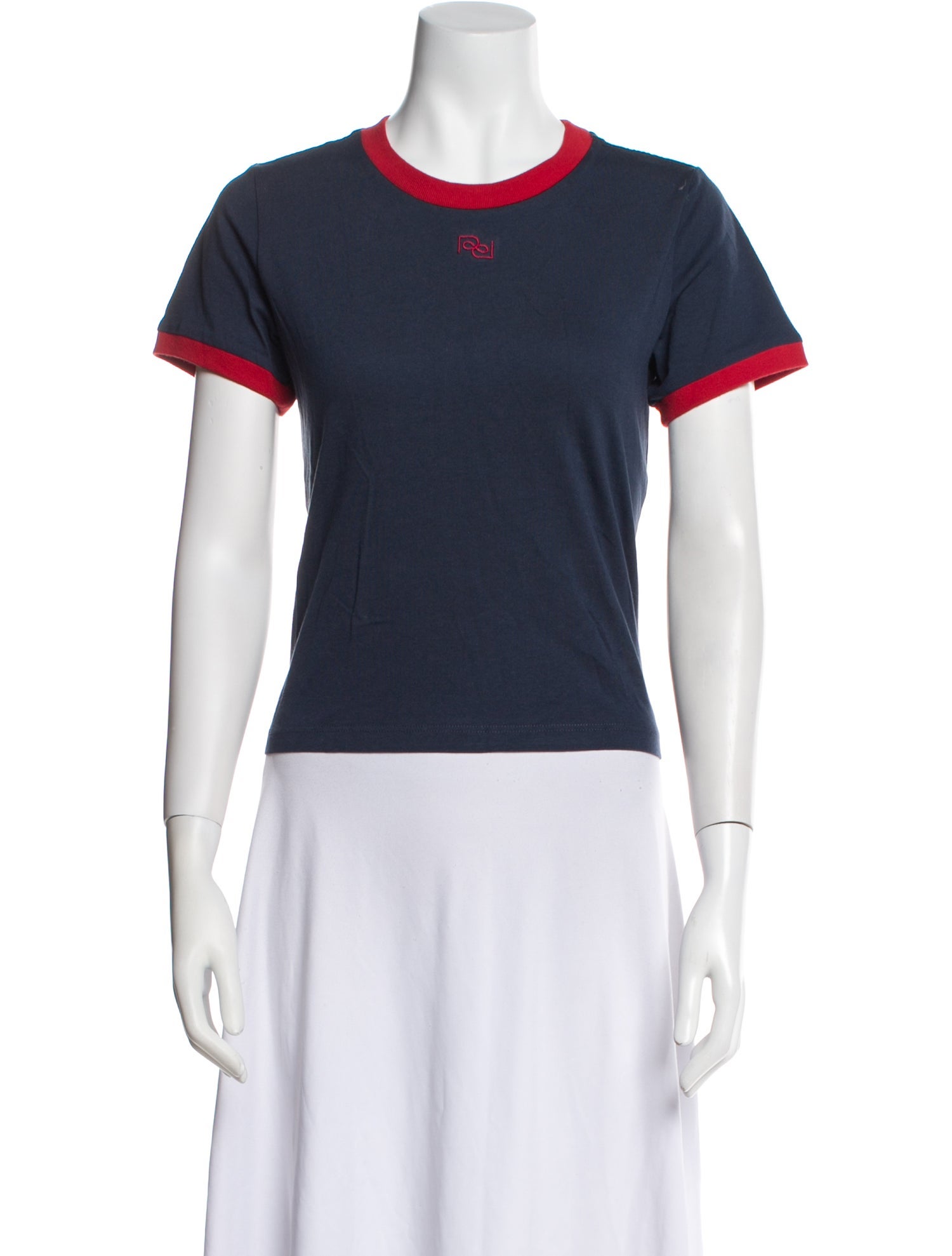 Reformation Colorblock Pattern Crew Neck T-Shirt w/ Tags