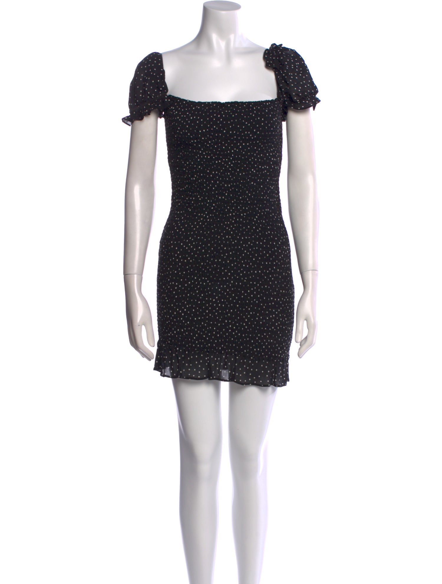 Reformation Polka Dot Print Mini Dress