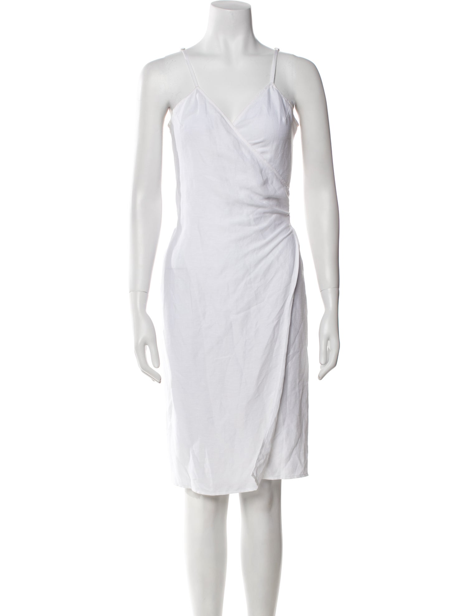 Reformation V-Neck Knee-Length Dress