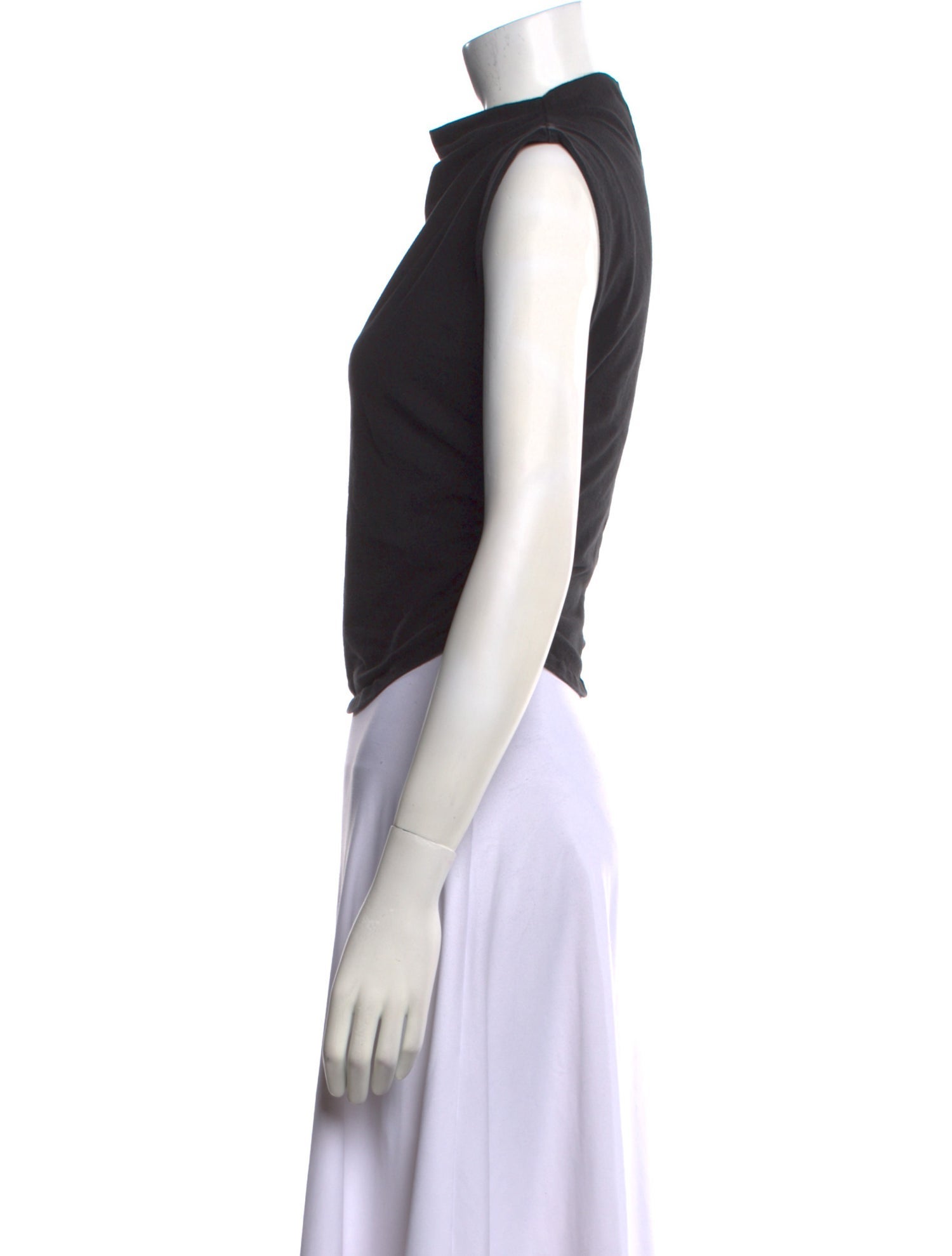 Reformation Mock Neck Sleeveless Crop Top