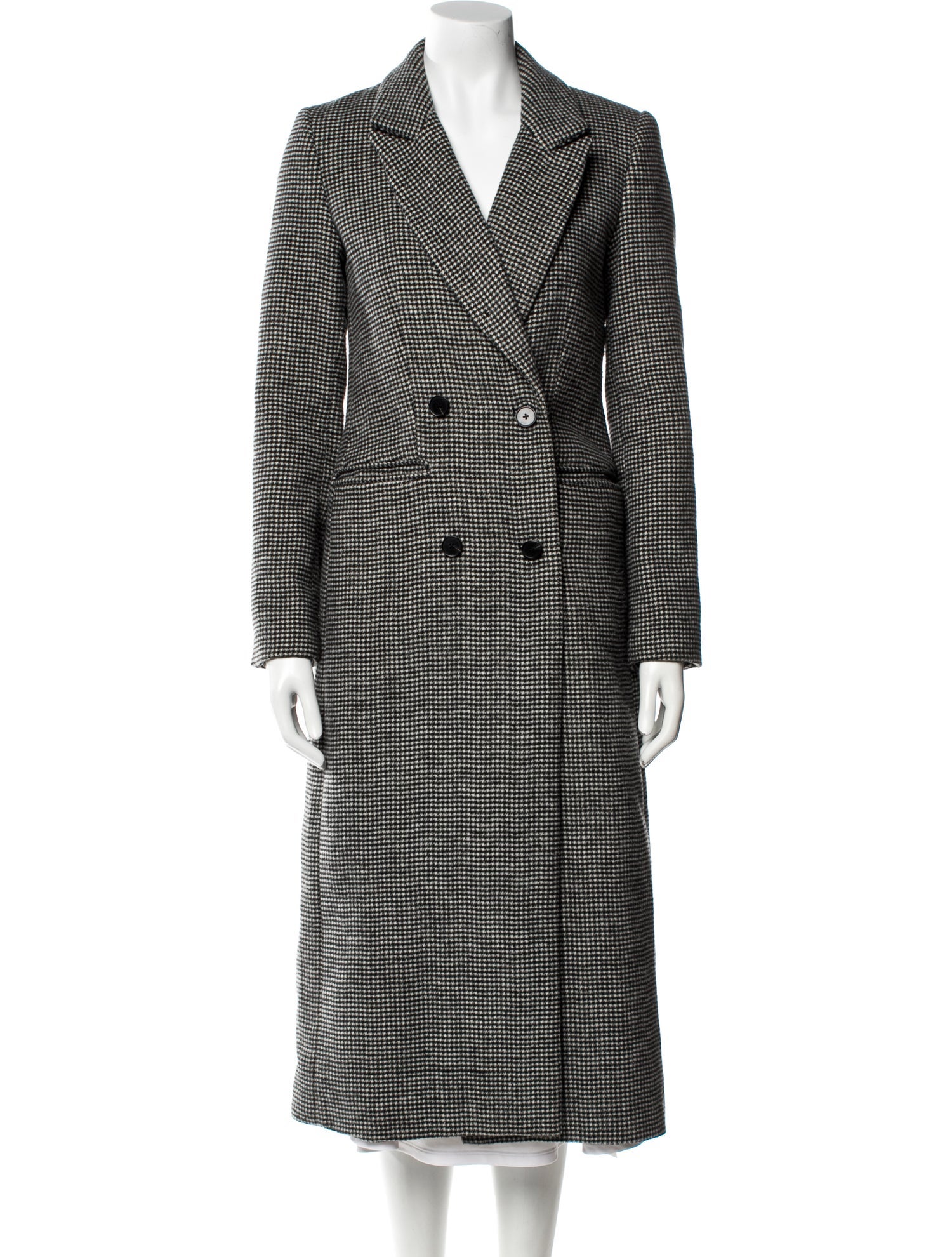 Reformation Plaid Print Trench Coat