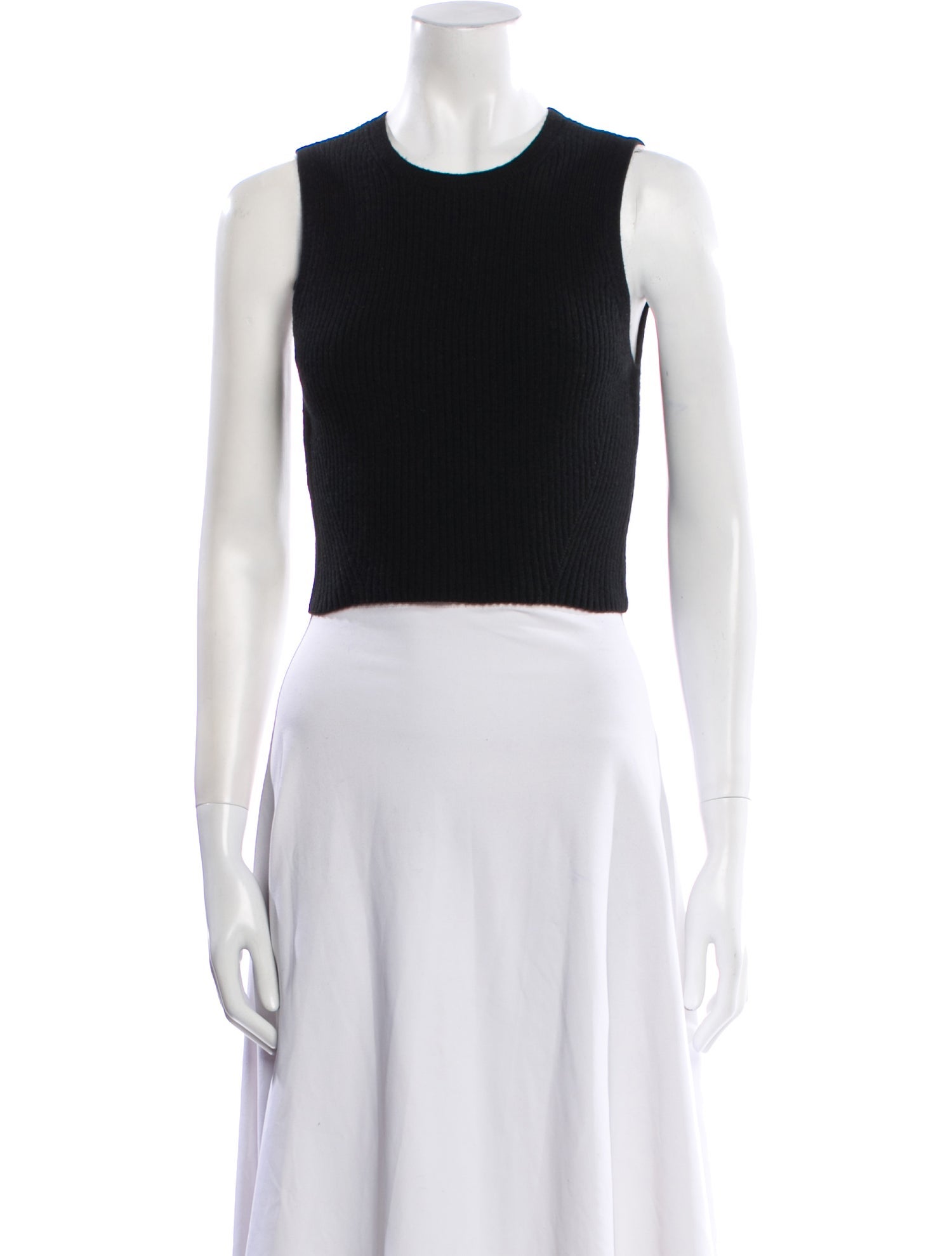 Reformation Crew Neck Sleeveless Crop Top