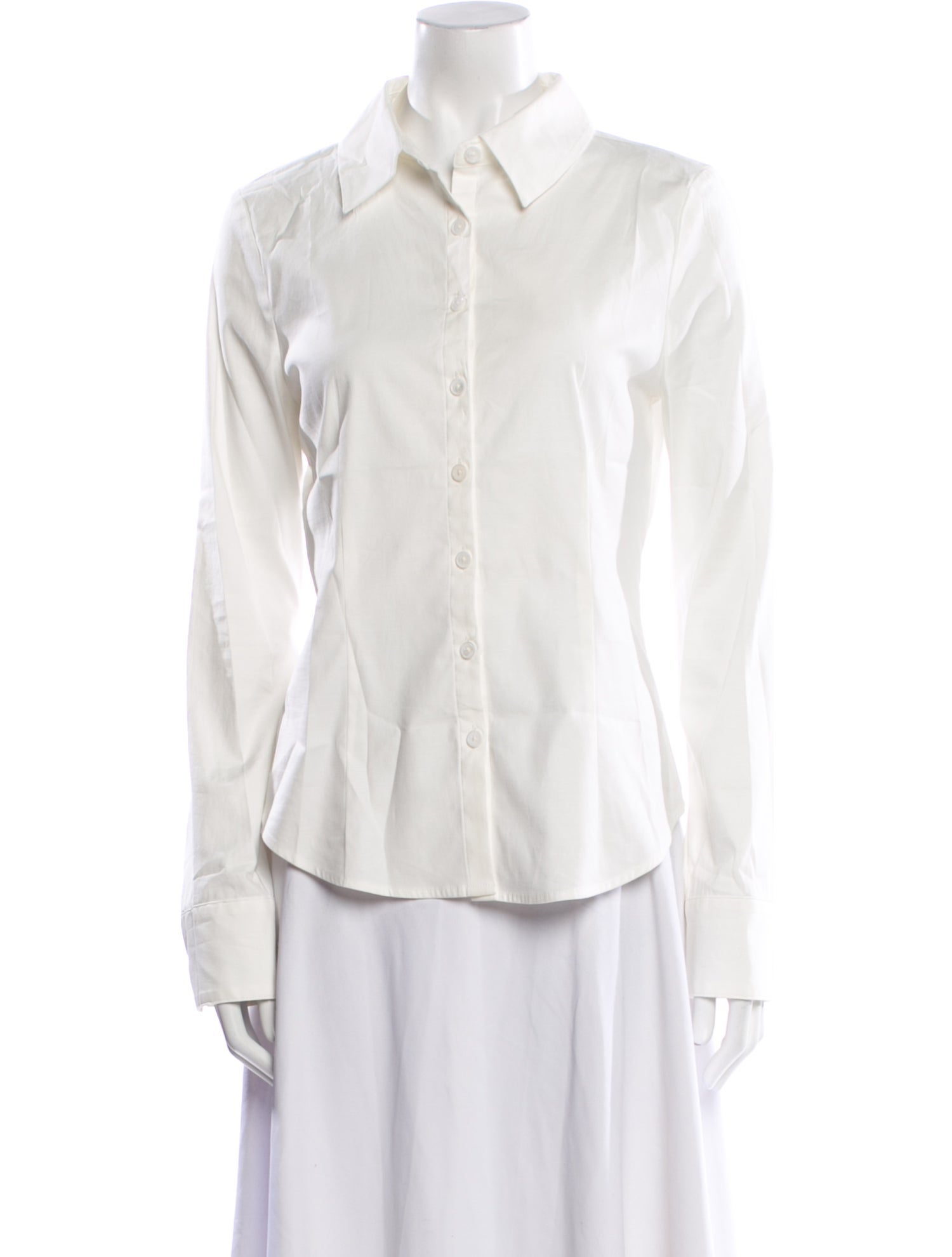 Reformation x Camille Rowe Long Sleeve Button-Up Top