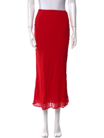 Reformation Lace Trim Embellishment Midi Length Skirt