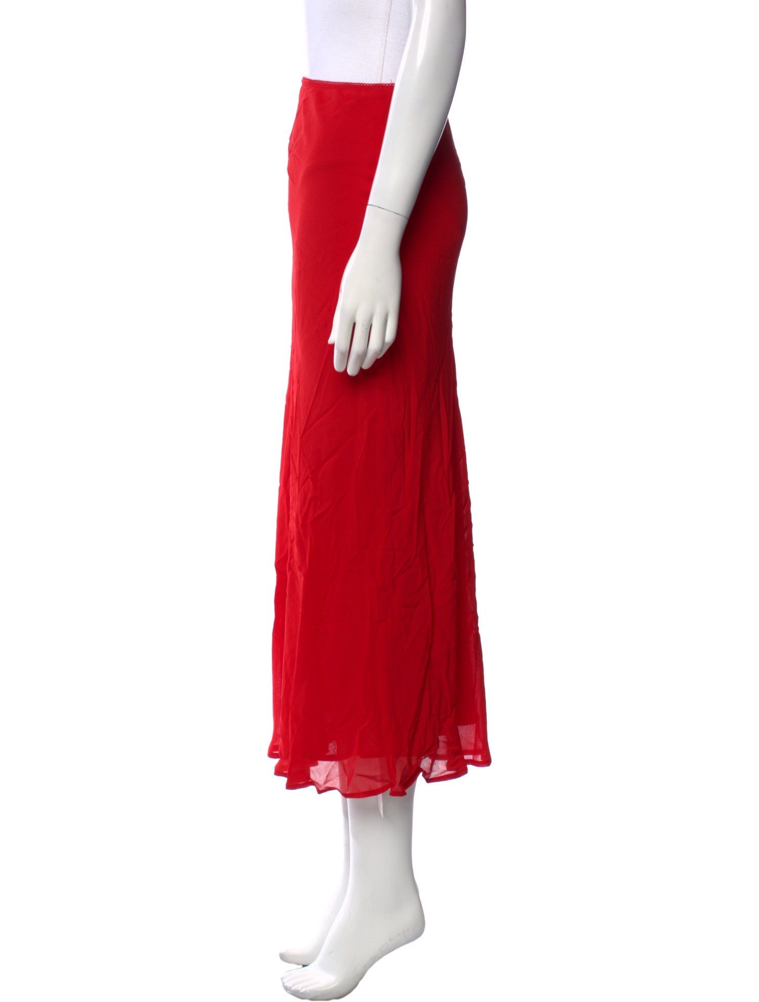 Reformation Lace Trim Embellishment Midi Length Skirt