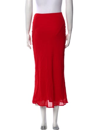 Reformation Lace Trim Embellishment Midi Length Skirt