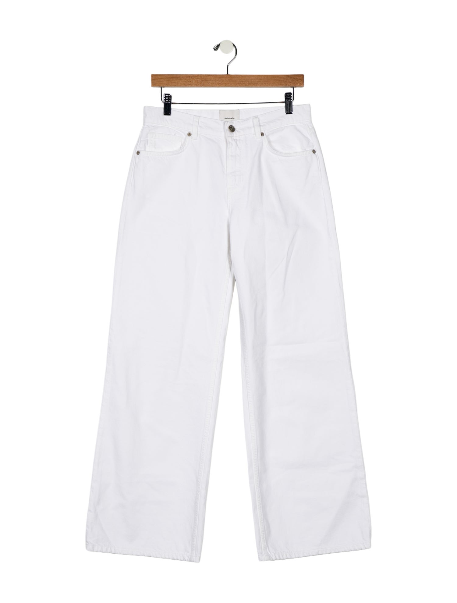 Reformation Mid-Rise Wide Leg Jeans