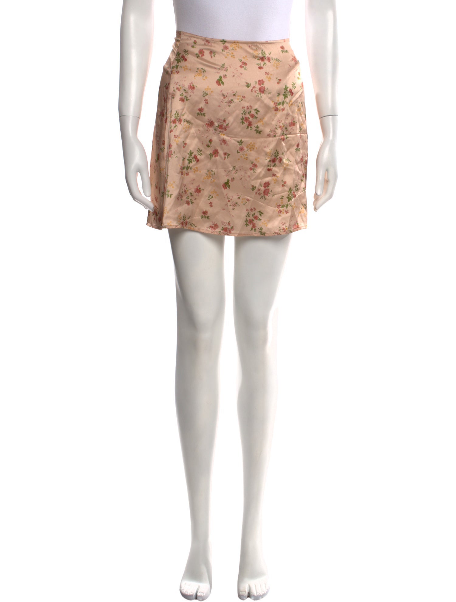 Reformation Silk Mini Skirt