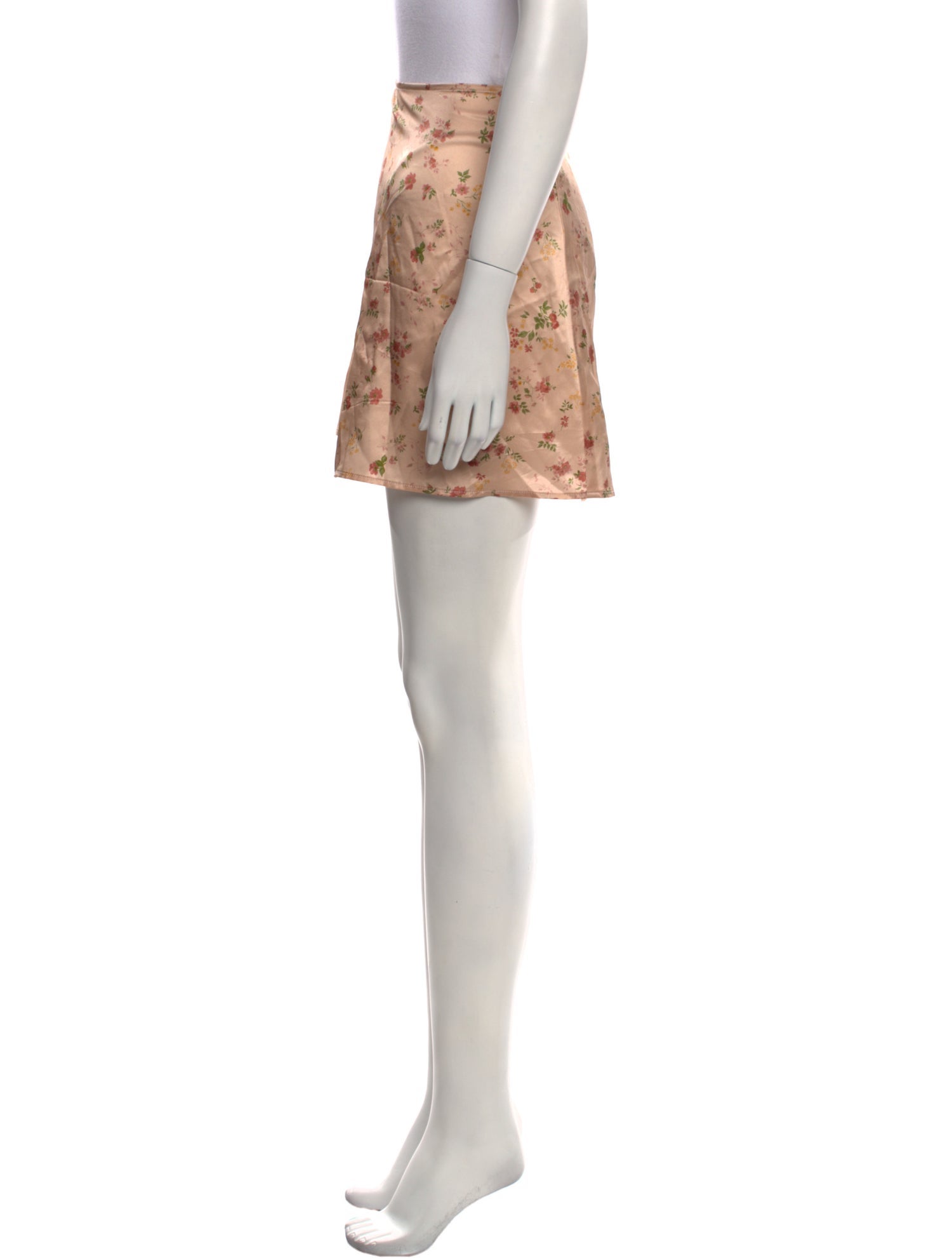 Reformation Silk Mini Skirt