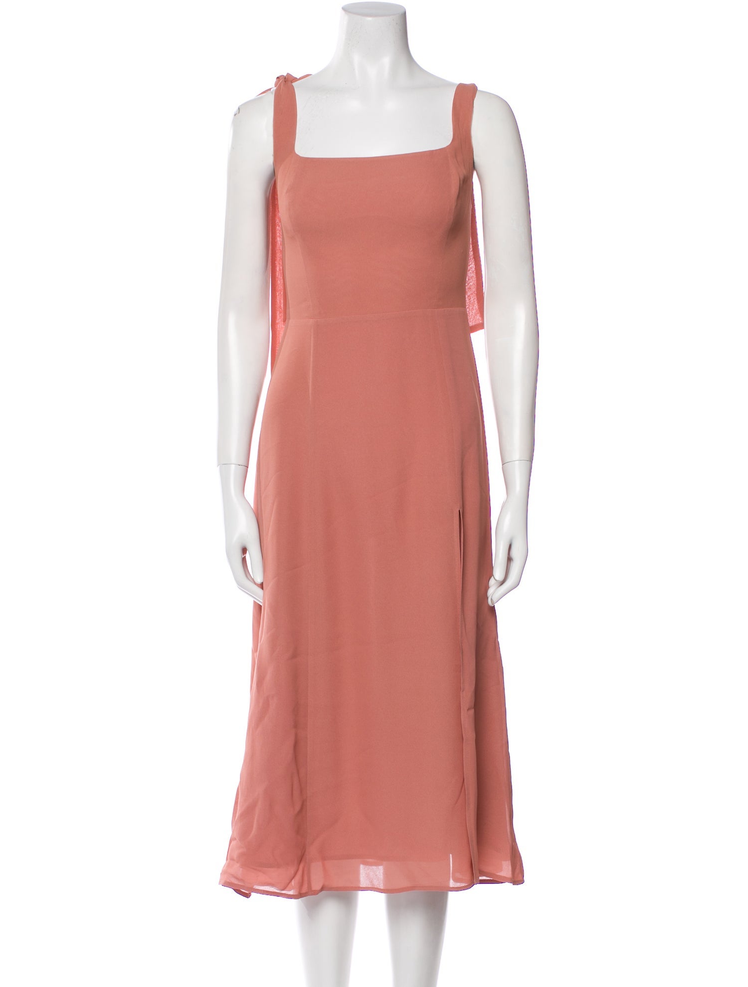 Reformation Square Neckline Midi Length Dress