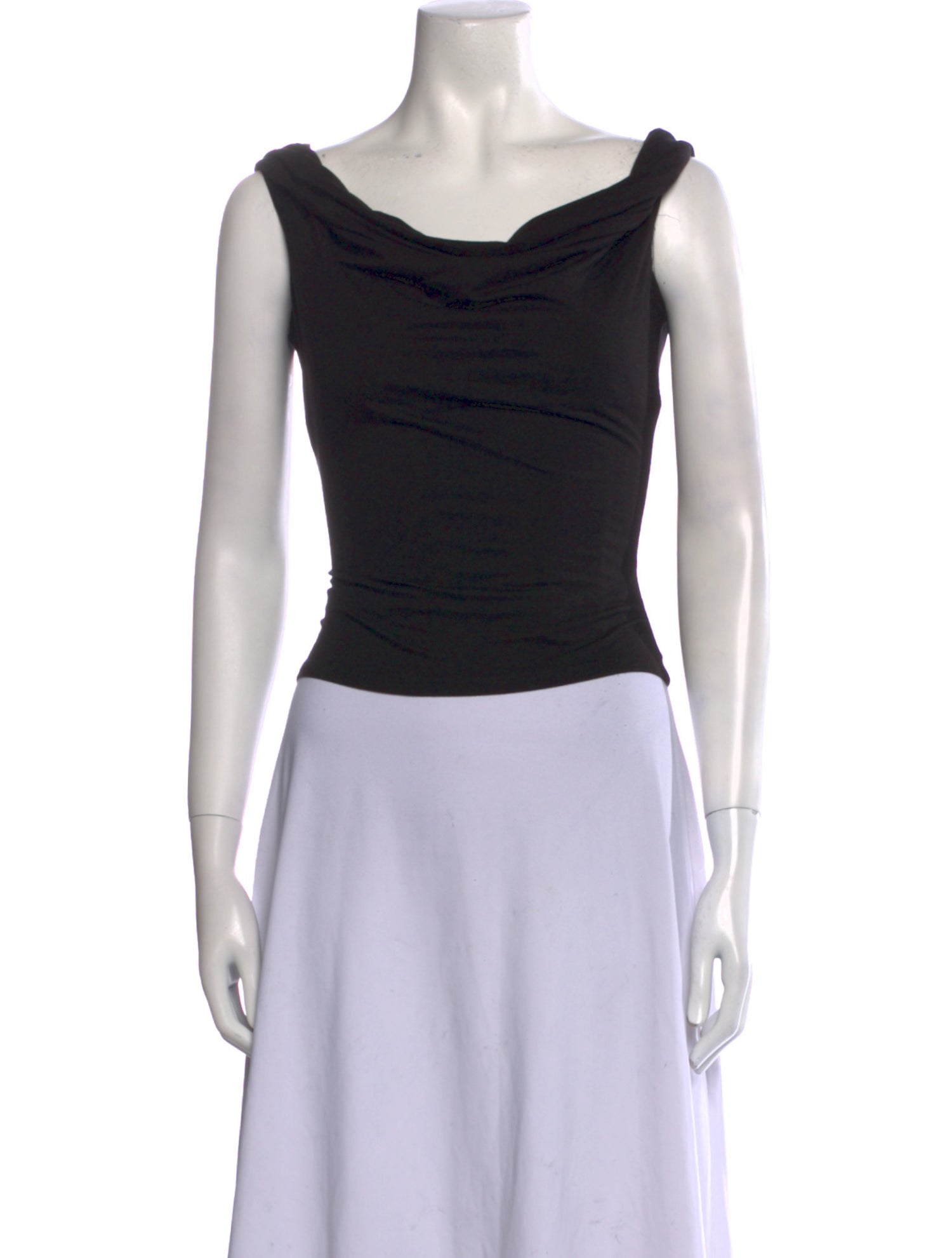 Reformation Cowl Neck Sleeveless Crop Top