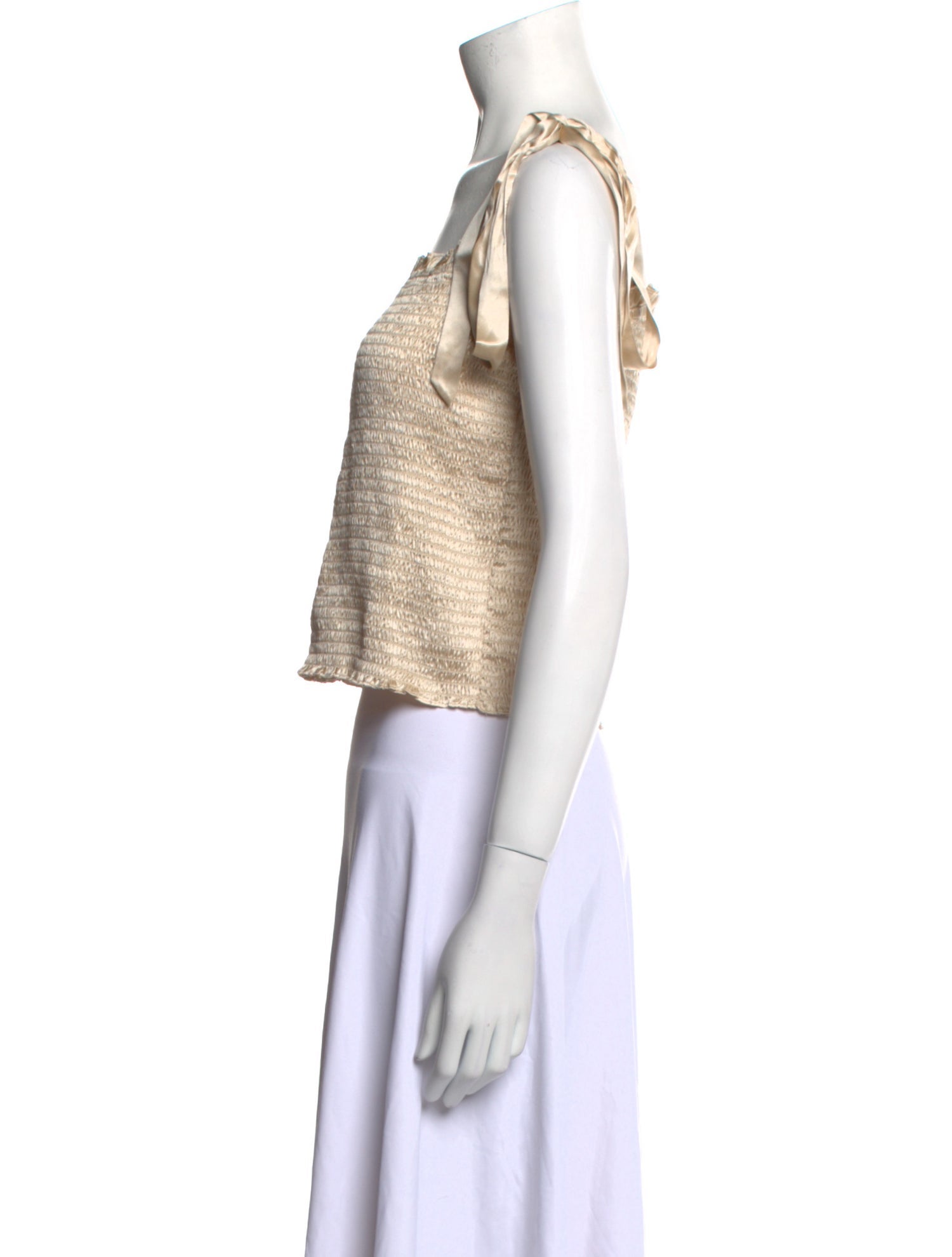 Reformation Silk Square Neckline Crop Top w/ Tags