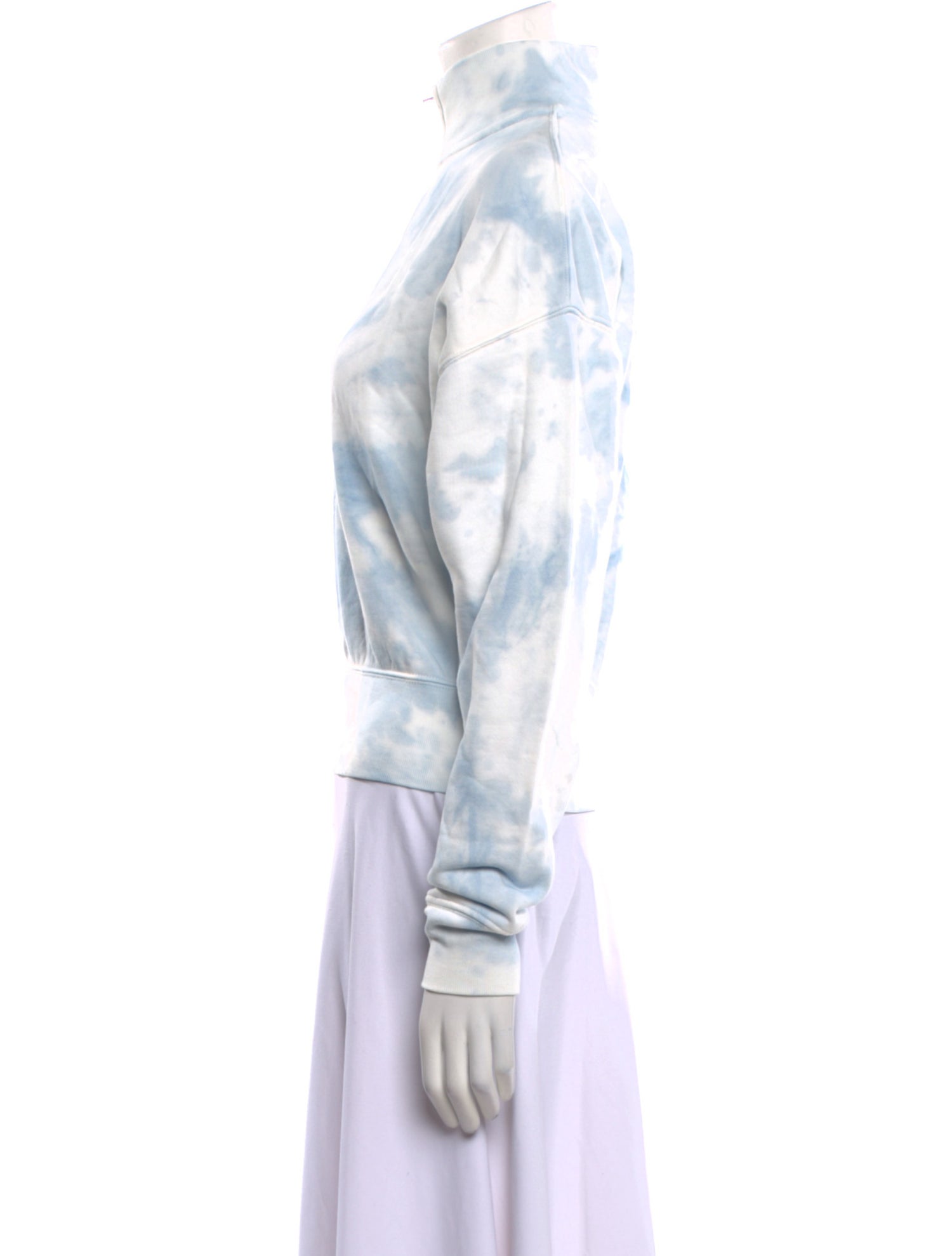 Reformation Tie-Dye Print Mock Neck Sweatshirt