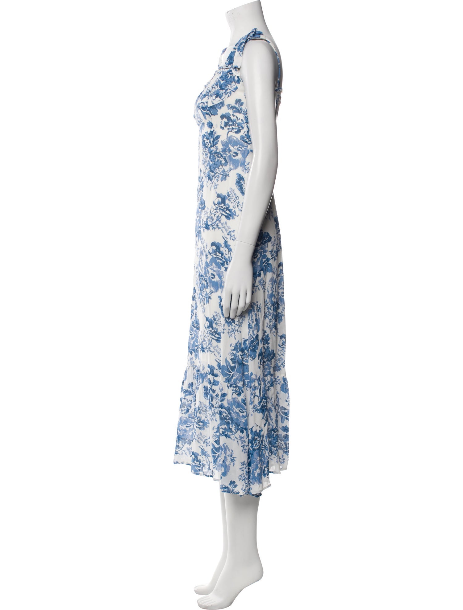 Reformation Floral Print Long Dress
