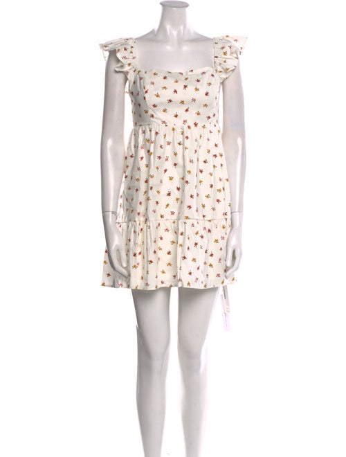 Reformation Floral Print Mini Dress