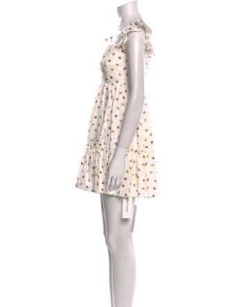 Reformation Floral Print Mini Dress