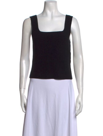 Reformation Square Neckline Sleeveless Crop Top