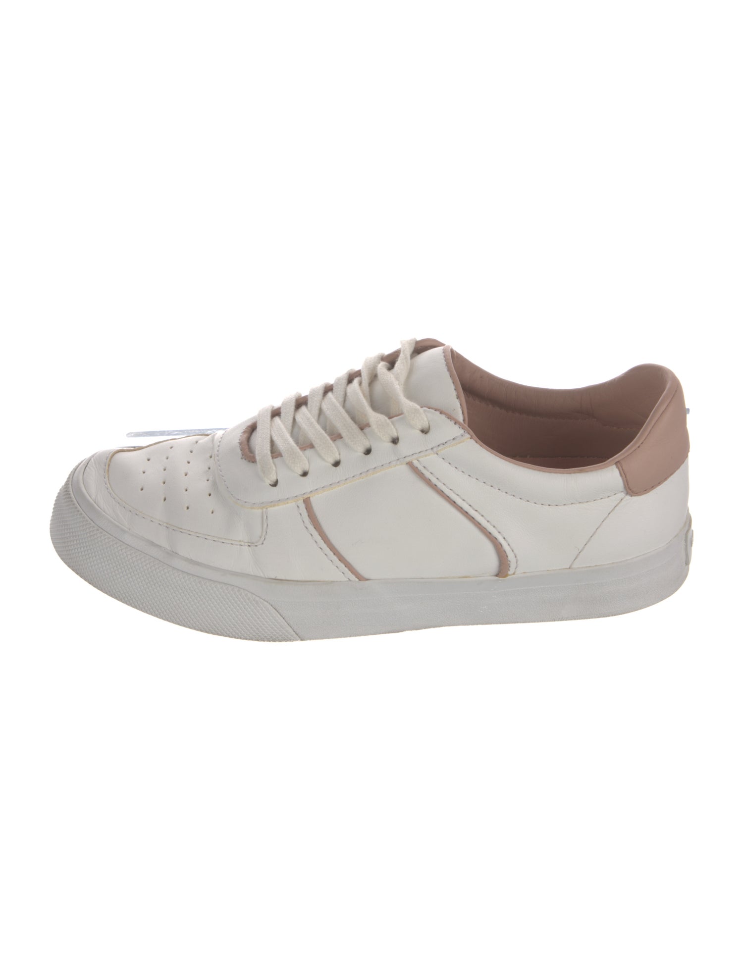 Reformation Leather Colorblock Pattern Sneakers