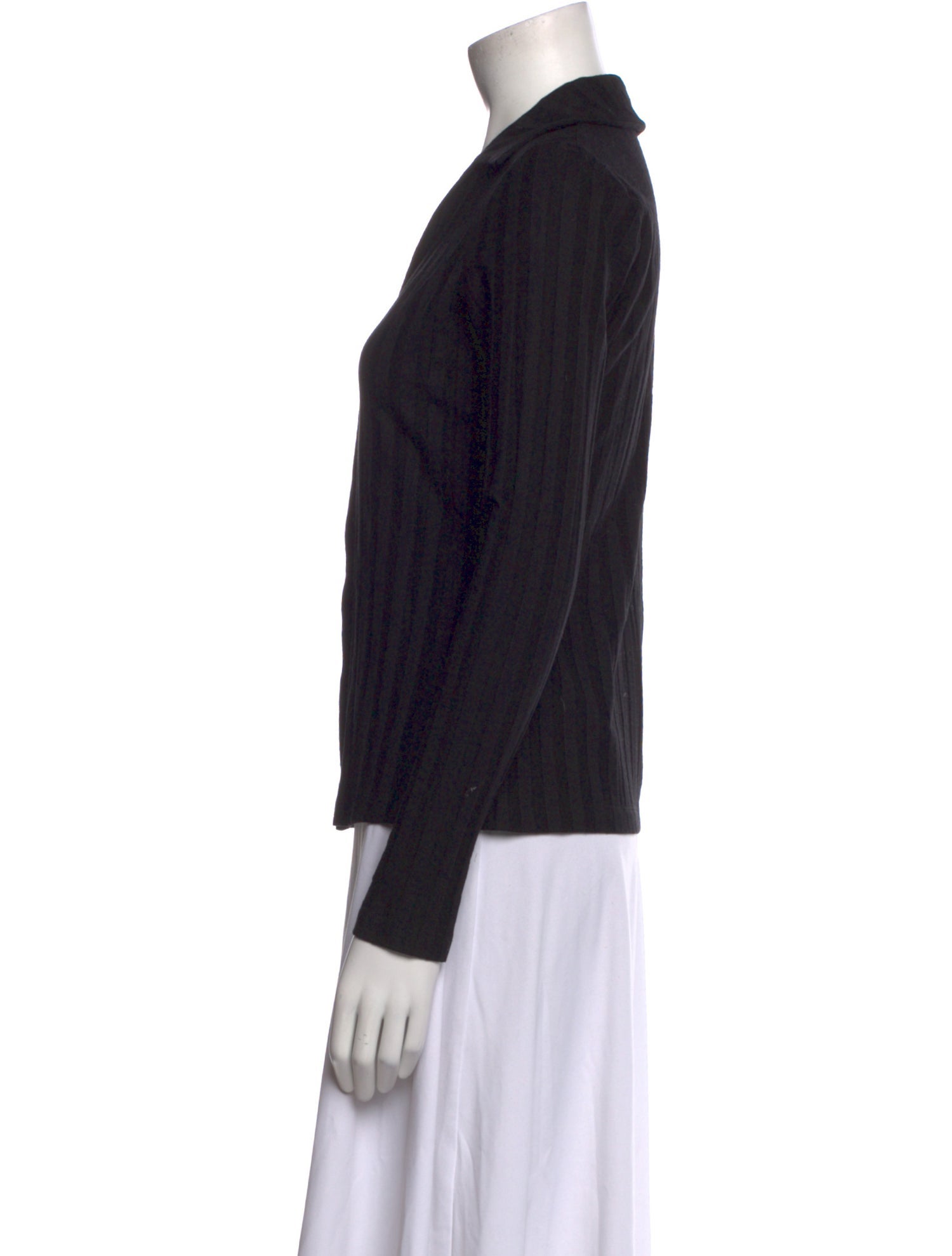 Reformation V-Neck Long Sleeve Button-Up Top