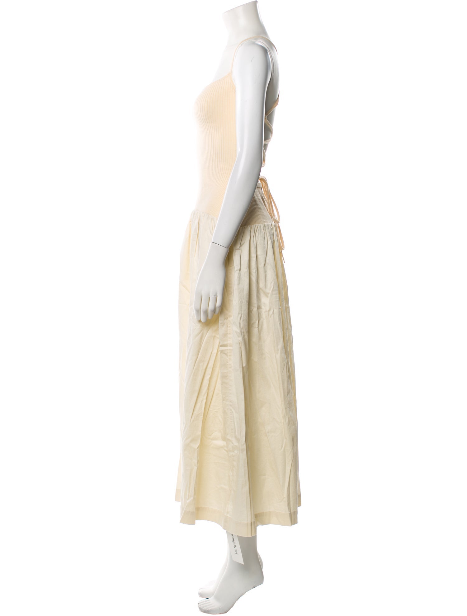 Reformation Square Neckline Midi Length Dress