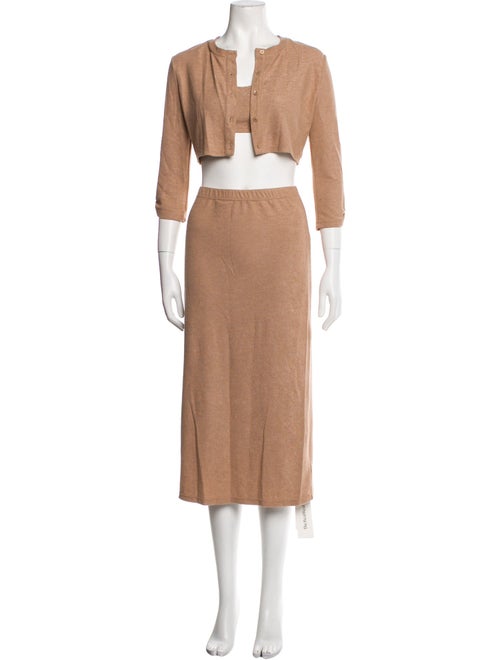 Reformation Ruffle Embellishment Skirt Set