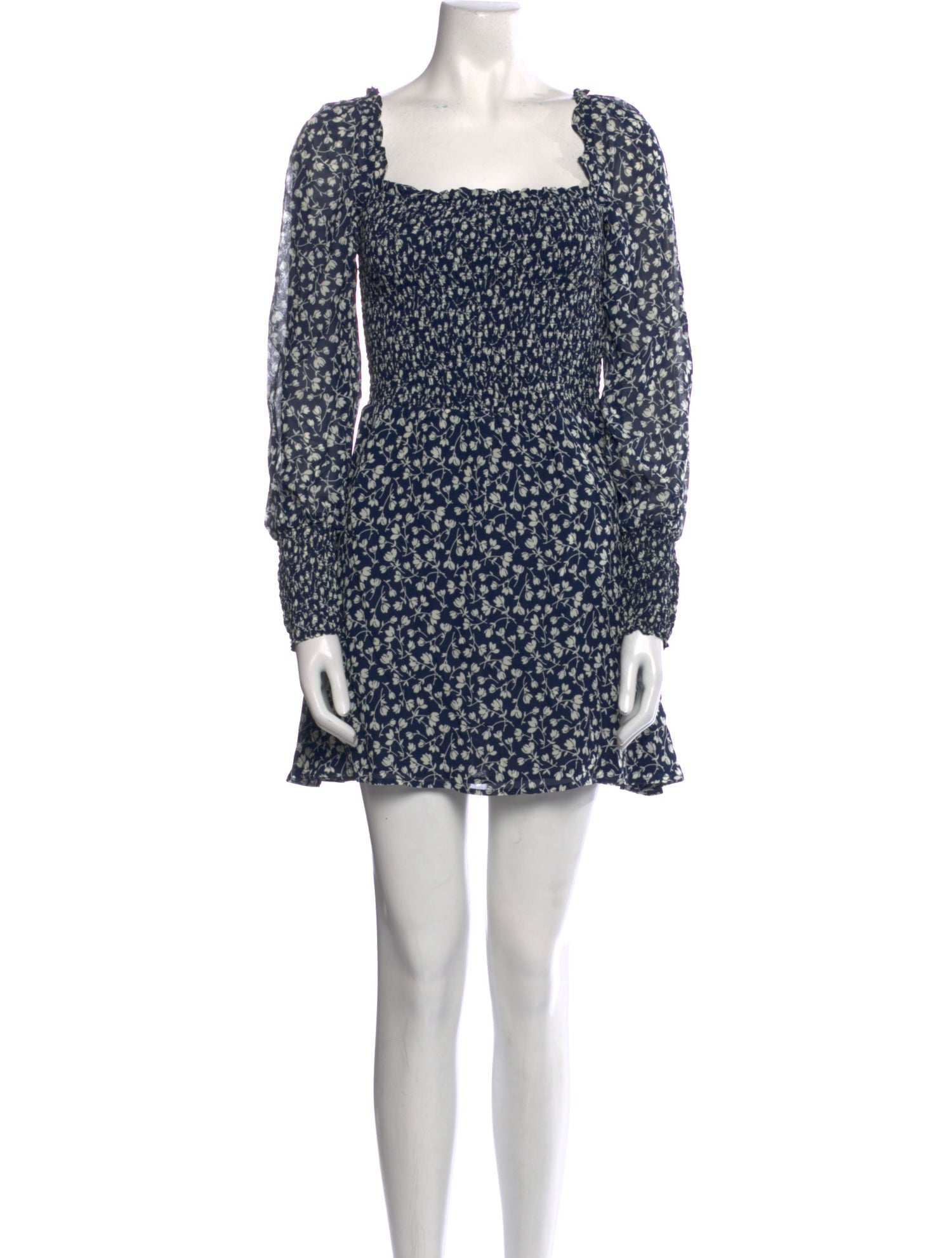 Reformation Floral Print Mini Dress