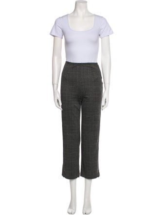 Reformation Plaid Print Pants