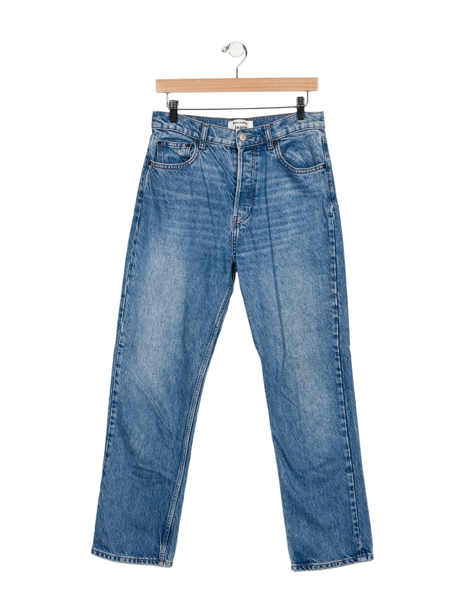 Reformation High-Rise Straight Leg Jeans