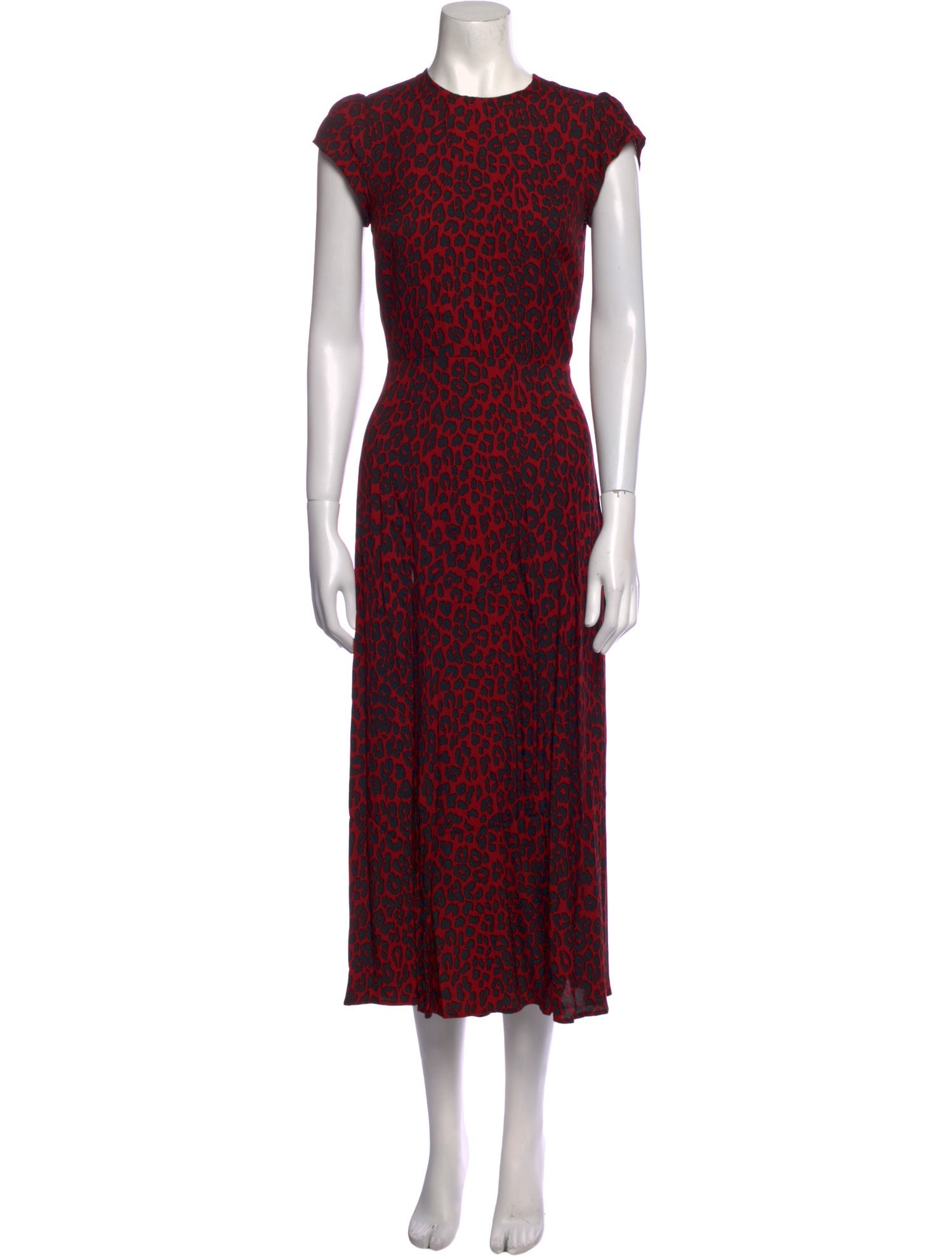 Reformation Animal Print Long Dress