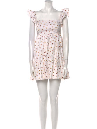 Reformation Floral Print Mini Dress