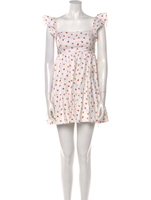 Reformation Floral Print Mini Dress