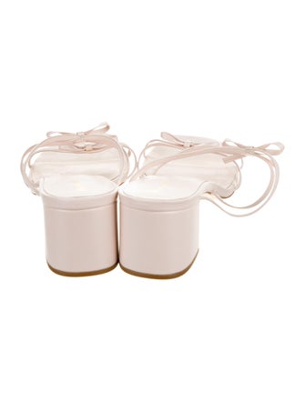 Reformation Satin Slides