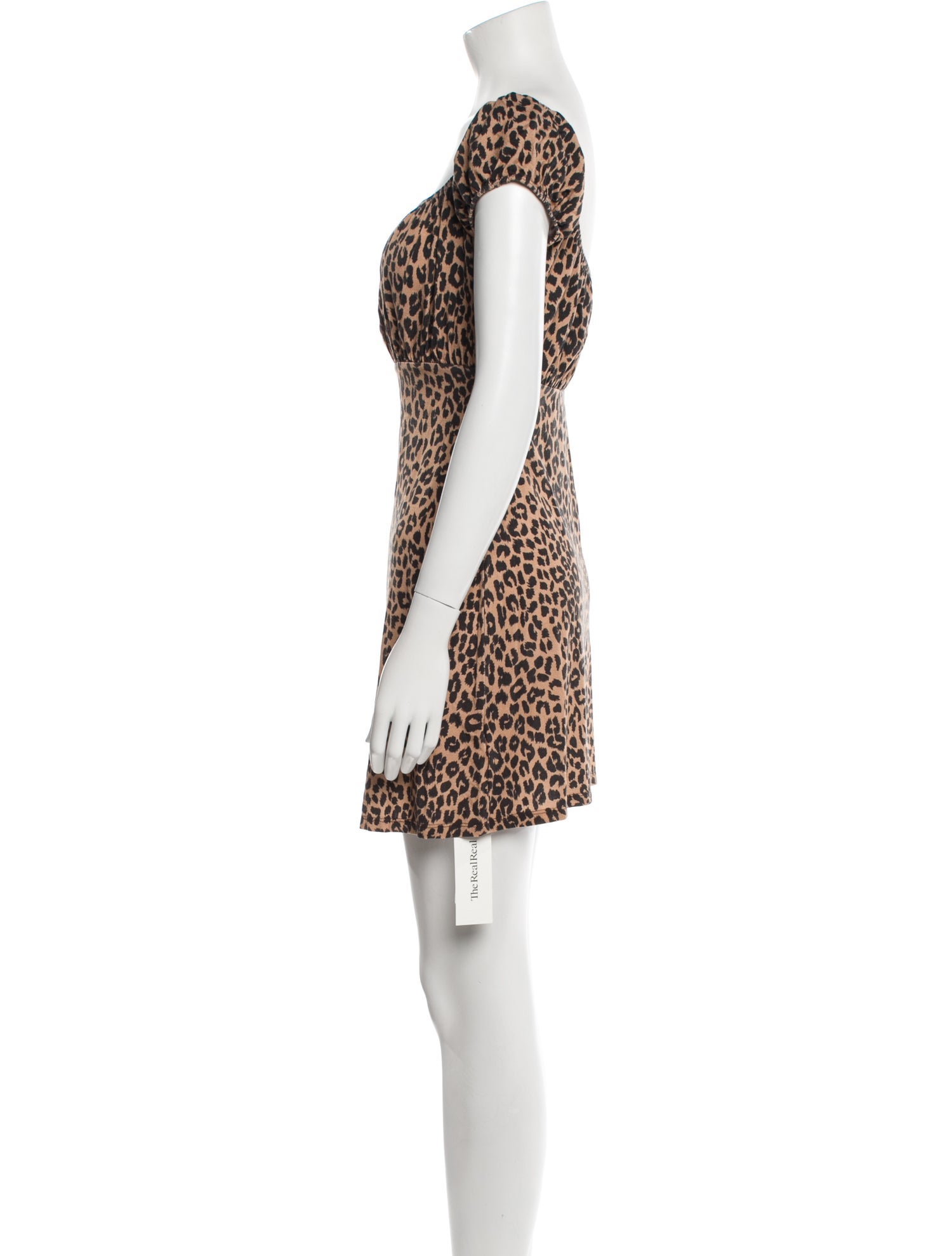 Reformation Animal Print Mini Dress