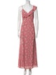 Reformation Floral Print Long Dress
