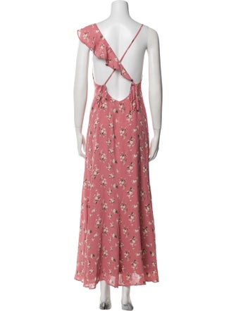 Reformation Floral Print Long Dress