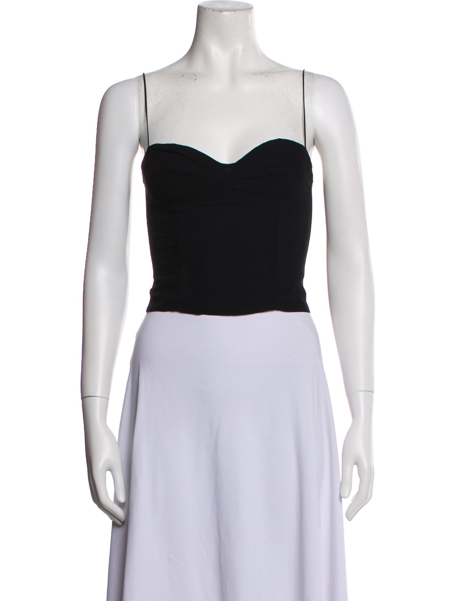 Reformation Square Neckline Sleeveless Crop Top