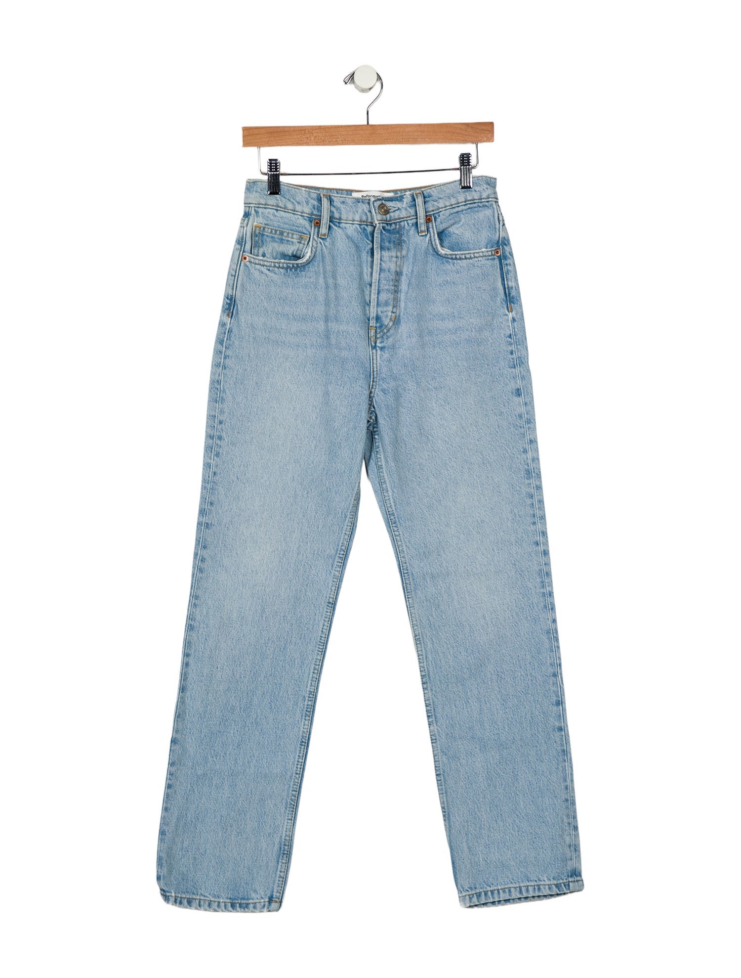 Reformation High-Rise Straight Leg Jeans